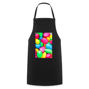 Bunte Bonbons - Kochschürze - Schwarz - Vorne - AI Model Male 185 dark (185cm)
