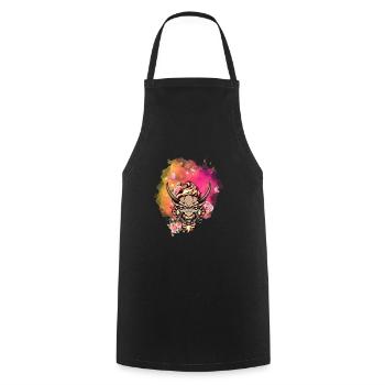 Angry dragon face - Cooking Apron - black - Front - AI Model Male 185 dark (185cm)