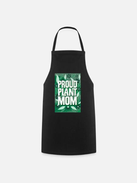 Proud Plant Mom - Kochschürze - Schwarz