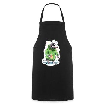 Master Painter - Cooking Apron - black - Front - AI Model Male 185 dark (185cm)
