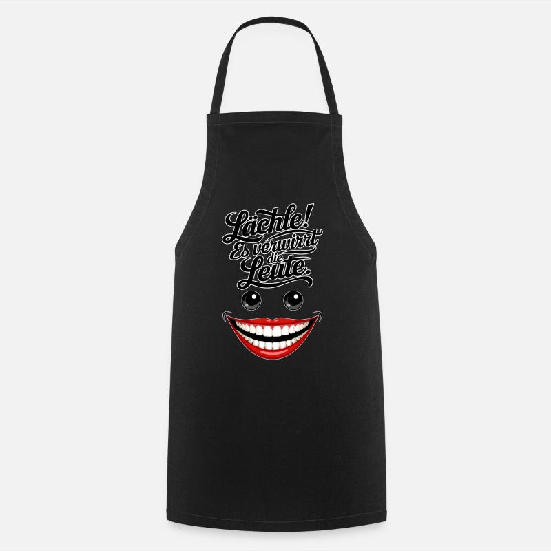 Toujours souriant - Tablier de cuisine - noir