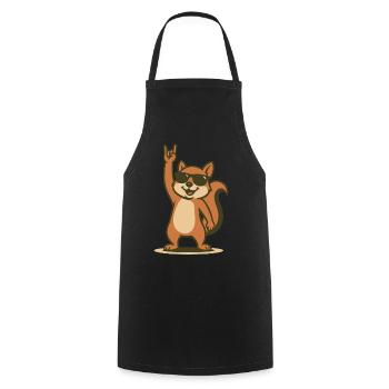 Rock'n'Roll Nutcracker - Cooking Apron - black - Front - AI Model Male 185 dark (185cm)