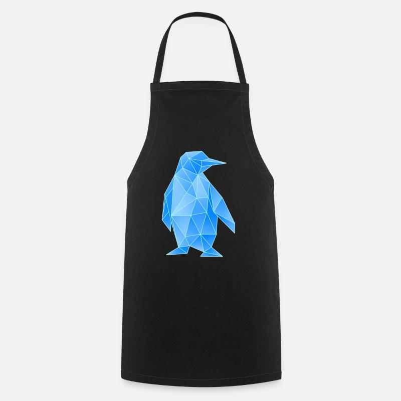 Diamant Pinguin Geometrisches Design - Kochschürze - Schwarz