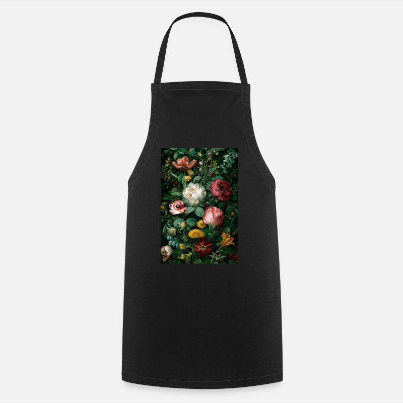 Wildflowers 0001 - Cooking Apron - black