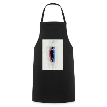 DANDYISM - Dandiy Hoch 3 - Vintage Style - Cooking Apron - black - Front - AI Model Male 185 dark (185cm)