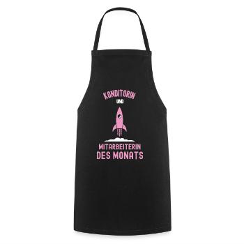 Meilleur employé pâtissier du mois - Tablier de cuisine - noir - Devant - AI Model Male 185 dark (185cm)