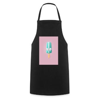 Popsicle Birthday Gift - Cooking Apron - black - Front - AI Model Male 185 dark (185cm)