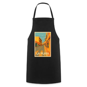 Playa de La Calera - Kochschürze - Schwarz - Vorne - AI Model Male 185 dark (185cm)