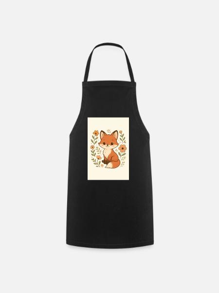 small tortoiseshell - Cooking Apron - black