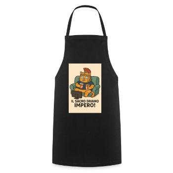 Sacro_divano_Impero - Tablier de cuisine - noir - Devant - AI Model Male 185 dark (185cm)