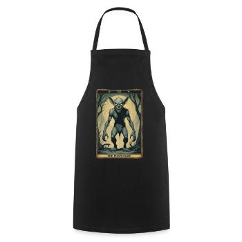 Les créatures mythologiques de Pukwudgie - Tablier de cuisine - noir - Devant - AI Model Male 185 dark (185cm)