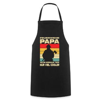 Firefighter Gifts Fire Brigade Rescue Service - Cooking Apron - black - Front - AI Model Male 185 dark (185cm)