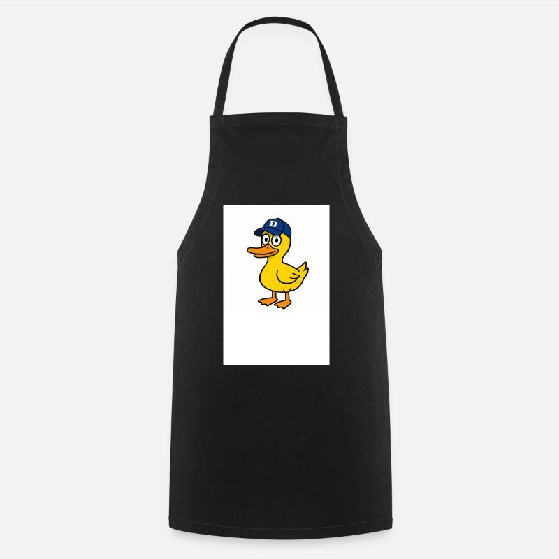 Duck in D Cap - Cooking Apron - black