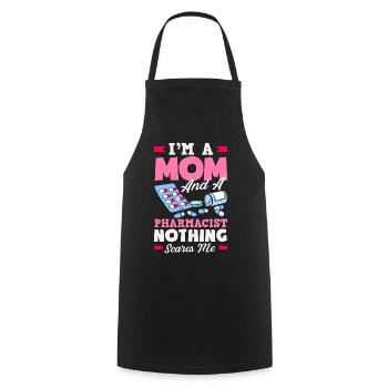 Pharmacist Pharmaceutical Technical - Cooking Apron - black - Front - AI Model Male 185 dark (185cm)