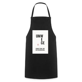 Detours expand local knowledge - Cooking Apron - black - Front - AI Model Male 185 dark (185cm)