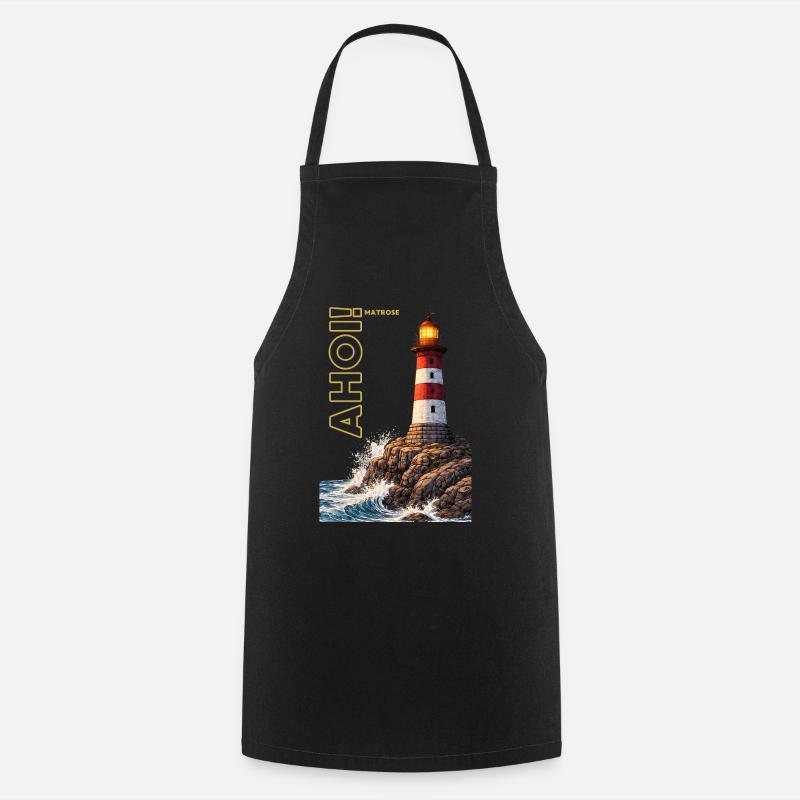 AHOI ! Marin - Tablier de cuisine - noir