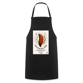 Potato Eclipse: Humble Tuber Odyssey - Cooking Apron - black - Front - AI Model Male 185 dark (185cm)