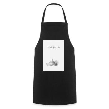 Love Is Blind Funny Snail Humor Design - Cooking Apron - black - Front - AI Model Male 185 dark (185cm)