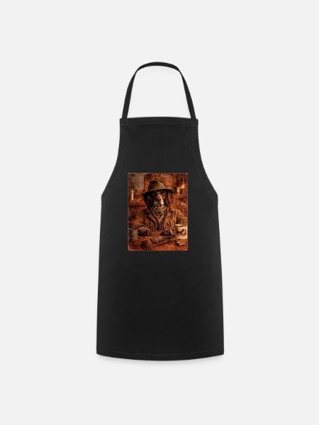 The District Master - Quail Dog - Cooking Apron - black