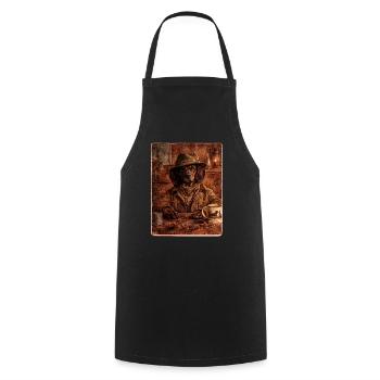 The Forestry Council - Alpine Dachsbracke - Cooking Apron - black - Front - AI Model Male 185 dark (185cm)