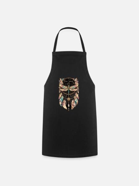 Free Spirit Dream Catcher - Cooking Apron - black