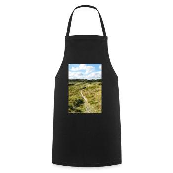 Sentier des Dunes à Søndervig, Danemark - Tablier de cuisine - noir - Devant - AI Model Male 185 dark (185cm)