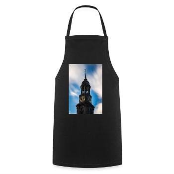 Hambourg : Église Saint-Michel (Der Michel) - Tablier de cuisine - noir - Devant - AI Model Male 185 dark (185cm)