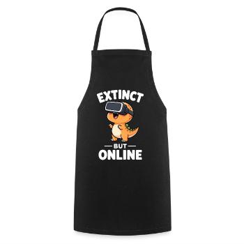 Dino T-Rex Virtual Reality Gamer Spruch - Kochschürze - Schwarz - Vorne - AI Model Male 185 dark (185cm)