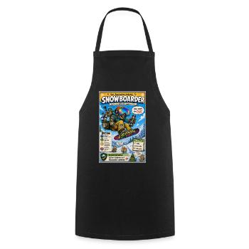 Der Snowboarder – nur noch ein Trick - Kochschürze - Schwarz - Vorne - AI Model Male 185 dark (185cm)
