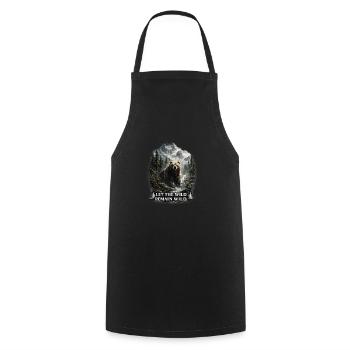 Grizzly Bear – Wilderness & Nature Conservation - Cooking Apron - black - Front - AI Model Male 185 dark (185cm)