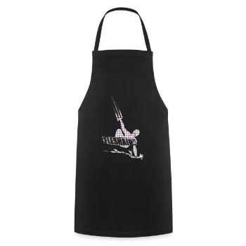 Kitesurfeurs - Tablier de cuisine - noir - Devant - AI Model Male 185 dark (185cm)