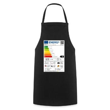 Energy - Kochschürze - Schwarz - Vorne - AI Model Male 185 dark (185cm)