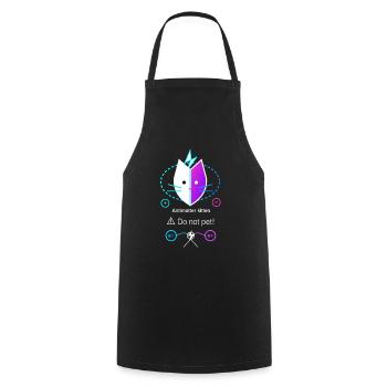 Antimatter Kitten - Cooking Apron - black - Front - AI Model Male 185 dark (185cm)