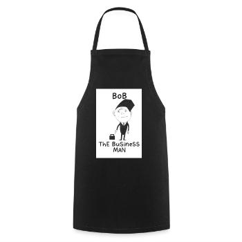 Bob_The_Businessman - Kochschürze - Schwarz - Vorne - AI Model Male 185 dark (185cm)