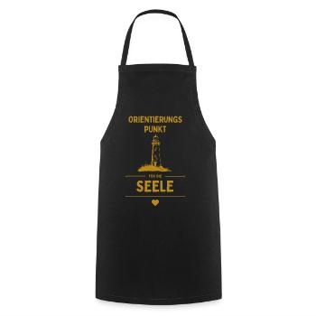 Orientierungspunkt für die Seele - Kochschürze - Schwarz - Vorne - AI Model Male 185 dark (185cm)