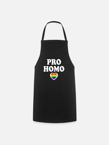 Pro homo - Kochschürze - Schwarz