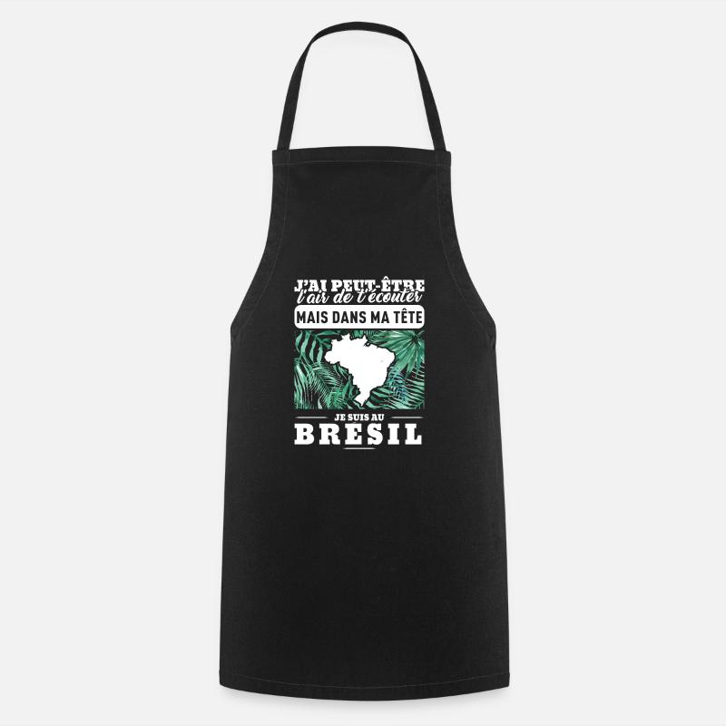 brésil-définition - Tablier de cuisine - noir