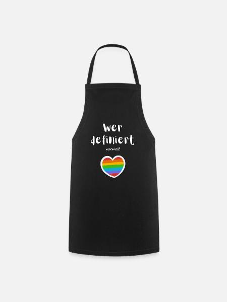 Wer definiert normal? - Kochschürze - Schwarz