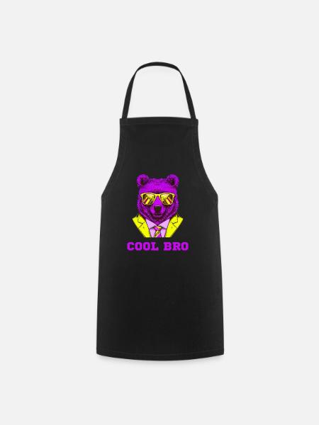 cool bro bär - Kochschürze - Schwarz