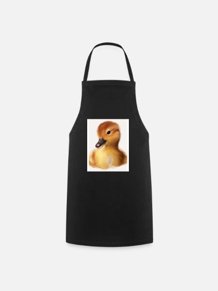 Baby Ente - Nutztier - Kochschürze - Schwarz