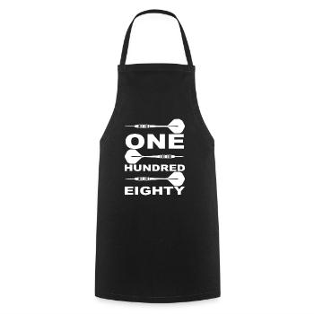 Darts Sports Fun - Cooking Apron - black - Front - AI Model Male 185 dark (185cm)