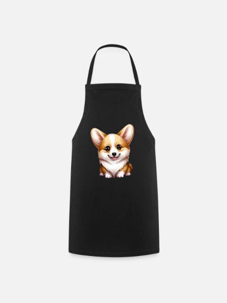 corgi - Kochschürze - Schwarz