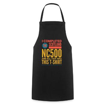 nc500 completed 2 - Cooking Apron - black - Front - AI Model Male 185 dark (185cm)