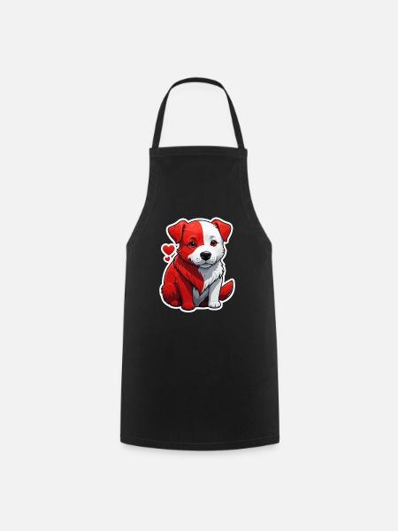 red dog - Cooking Apron - black