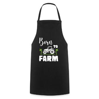 Born To Farm - Kochschürze - Schwarz - Vorne - AI Model Male 185 dark (185cm)