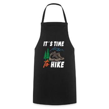 Its Time to Hike - Cooking Apron - black - Front - AI Model Male 185 dark (185cm)