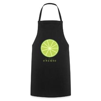 A Lime Excuse - Cooking Apron - black - Front - AI Model Male 185 dark (185cm)