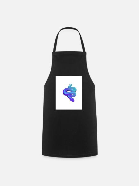 Blue Snake - Kochschürze - Schwarz