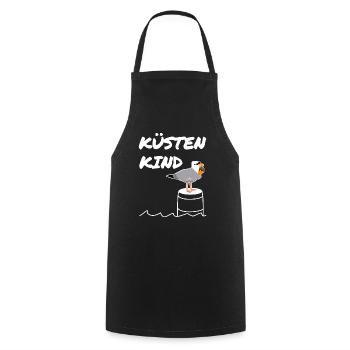 Coast Child - Cooking Apron - black - Front - AI Model Male 185 dark (185cm)