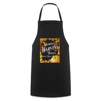 Automne Automne Aventure Récolte Voyage Nature’s - Tablier de cuisine - noir - Devant - AI Model Male 185 dark (185cm)